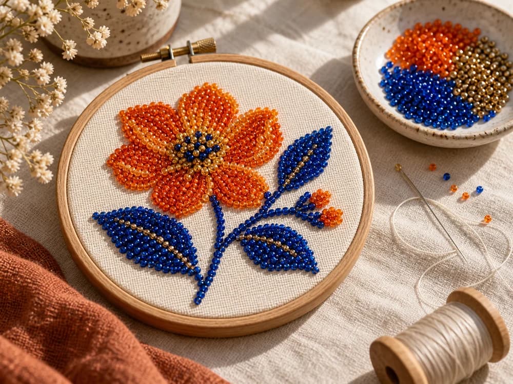 Broderie cu mărgele