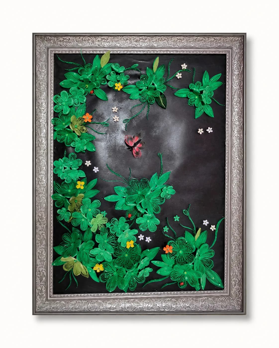 Flori verzi quilling